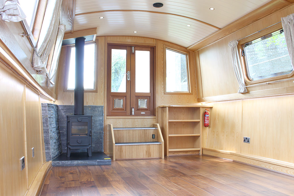 Widebeam Boat Builder Bow Steps and Stove