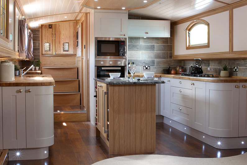 Luxury Neptune Barge Boat Builders - Galley 2