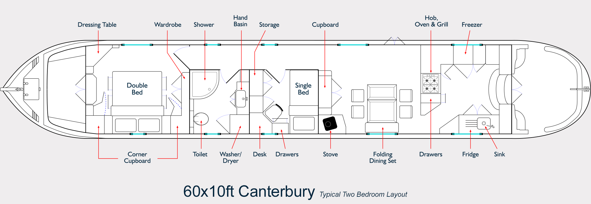 canterbury 10ft & 12ft widebeam built by 'aqualine