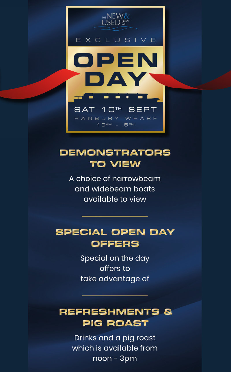 Exclusive Open Day 10th Sept