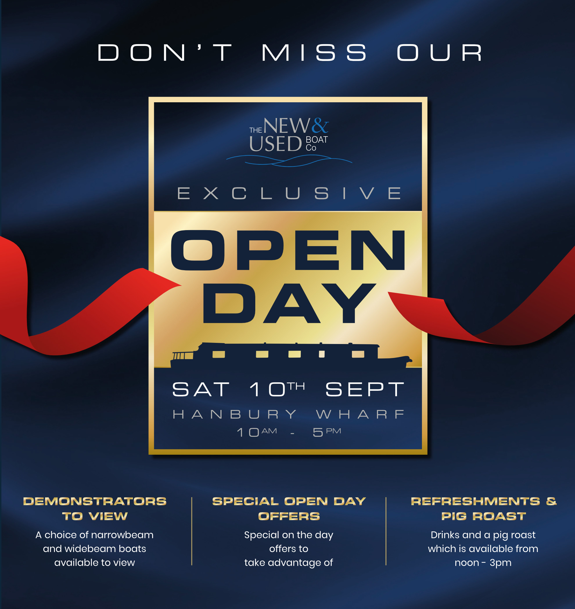 Hanbury Wharf Open Day - 10th September 2022